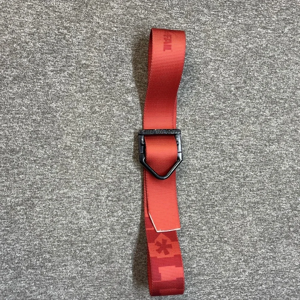 Flag Nor Fail Kill Everything Mens Web Belt Red Nylon D-Ring Buckle 37.5 Inch